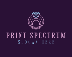 Jewelry Spiral Diamond logo design