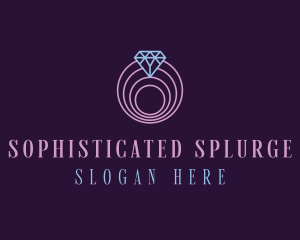 Jewelry Spiral Diamond logo design