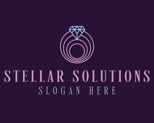 Jewelry Spiral Diamond logo design