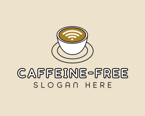 Wifi Internet Cafe Coffee logo design