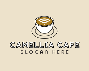 Wifi Internet Cafe Coffee logo design