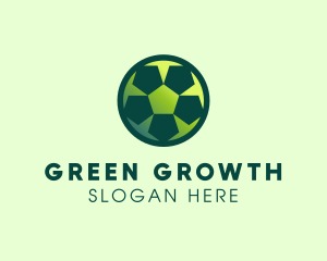 Green Sports Ball logo design