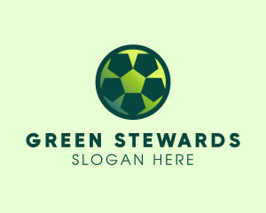 Green Sports Ball logo design