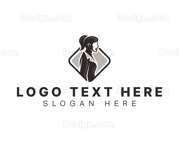 Professional Woman Employee Logo