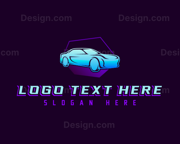 Sedan Car Driving Logo