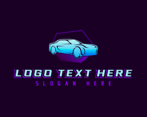 Sedan Car Driving Logo