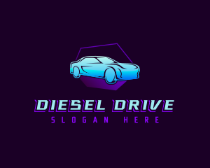 Sedan Car Driving logo design