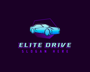 Sedan Car Driving logo design