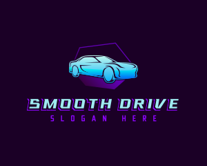 Sedan Car Driving logo design