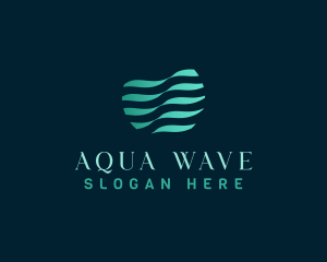 Wave Water Liquid logo design