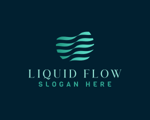 Wave Water Liquid logo design