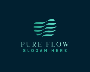 Wave Water Liquid logo design