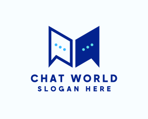 Chat Bubble Conversation logo design