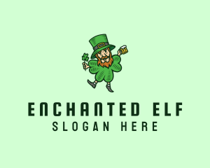 Lucky Leprechaun Shamrock logo