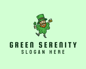 Lucky Leprechaun Shamrock logo design