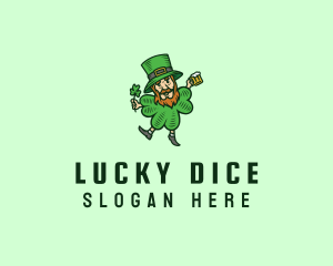 Lucky Leprechaun Shamrock logo design