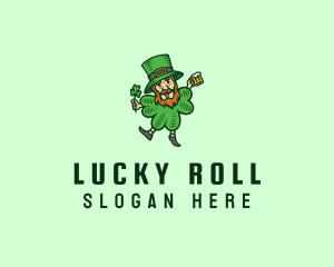 Lucky Leprechaun Shamrock logo design