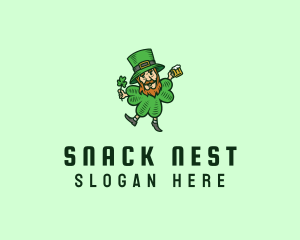 Lucky Leprechaun Shamrock logo design