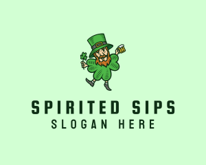 Lucky Leprechaun Shamrock logo design