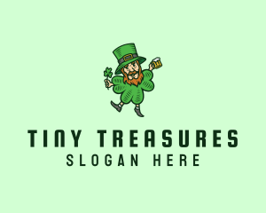 Lucky Leprechaun Shamrock logo design