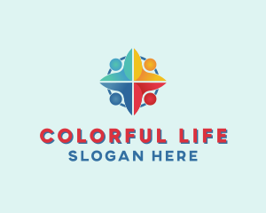 Colorful Diamond Charity  logo design