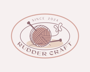 Butterfly Crochet Knitting  logo design