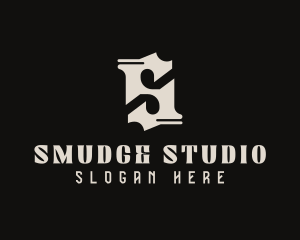 Gothic Studio Letter S  logo design