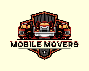 Trailer Truck Cargo logo design