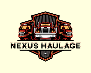 Trailer Truck Cargo logo design