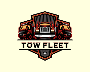 Trailer Truck Cargo logo design