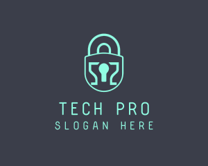 Tech Cyber Security logo design