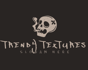 Smoking Skull Cigar logo design