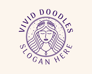 Beauty Goddess Woman logo design