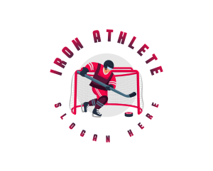 Hockey Athlete Team logo design