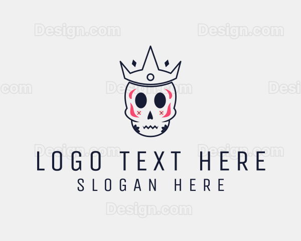 Crown Sugar Skull Logo