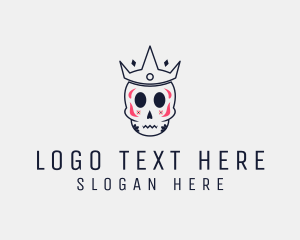 Crown Sugar Skull Logo