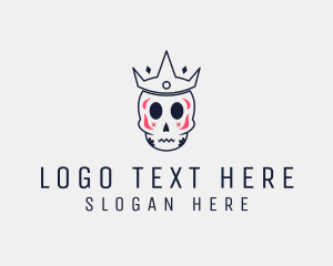Emperor - King Sugar Skull logo design