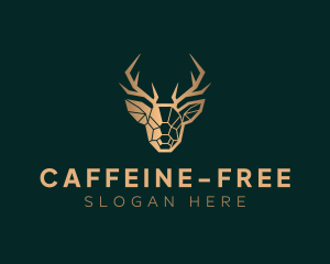 Luxury Geometric Stag logo design