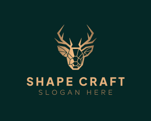 Luxury Geometric Stag logo