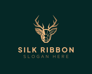 Luxury Geometric Stag logo design