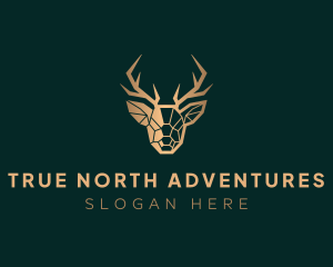 Luxury Geometric Stag logo