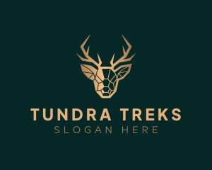 Luxury Geometric Stag logo