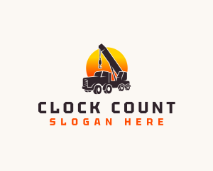 Construction Crane Truck logo design