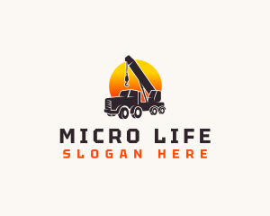 Construction Crane Truck logo design