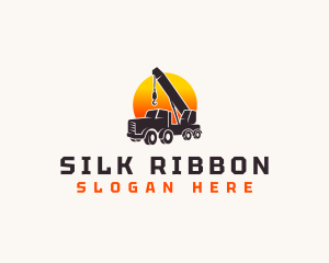 Construction Crane Truck logo design