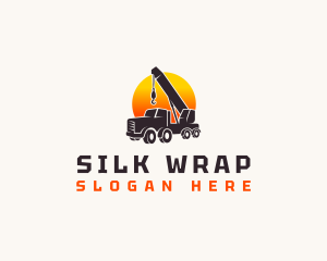 Construction Crane Truck logo design