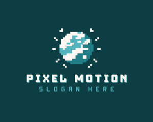 Pixelated Planet Gaming logo design