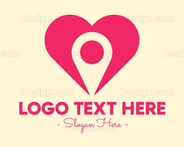 Pink Heart GPS Logo