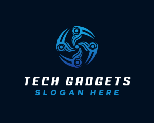 Drone Propeller Tech logo design