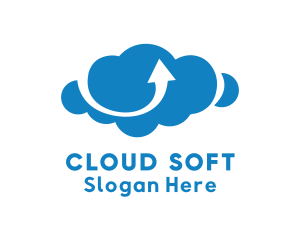 Dark Blue Cloud logo design